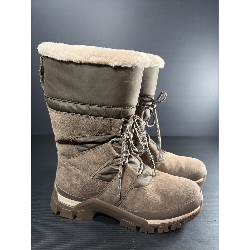 Timberland Women Jenness Falls Waterproof Insulated Winter Boots Green Size 8.5
